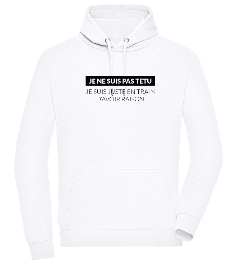 I'm Always Right Design - Comfort unisex hoodie_WHITE_front