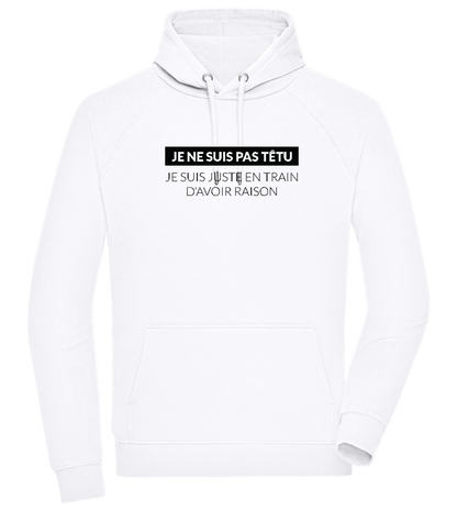 I'm Always Right Design - Comfort unisex hoodie_WHITE_front