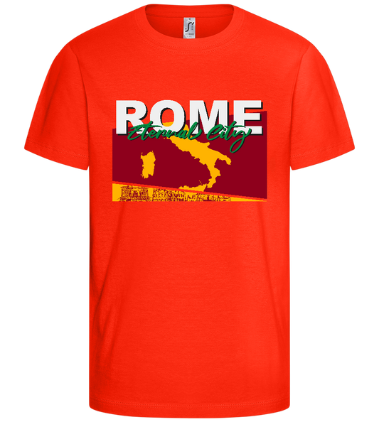 Eternal City Design - Comfort kids fitted t-shirt_RED_front