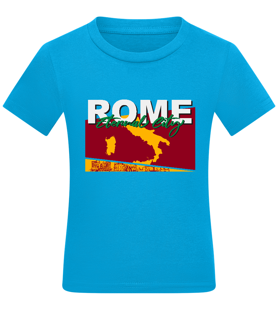 Eternal City Design - Comfort kids fitted t-shirt_TURQUOISE_front