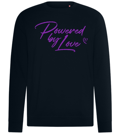 Powered By Love Design - Comfort unisex sweater_BLACK_front