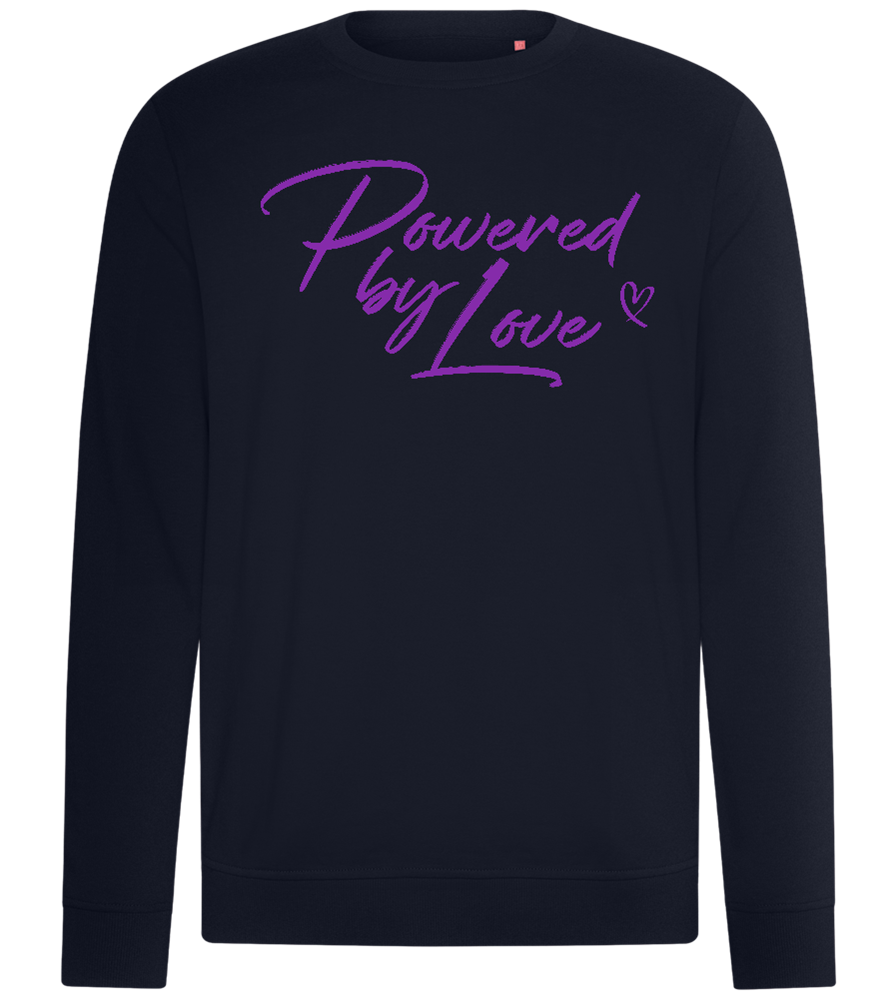 Powered By Love Design - Comfort unisex sweater_FRENCH NAVY_front