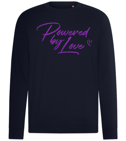 Powered By Love Design - Comfort unisex sweater_FRENCH NAVY_front