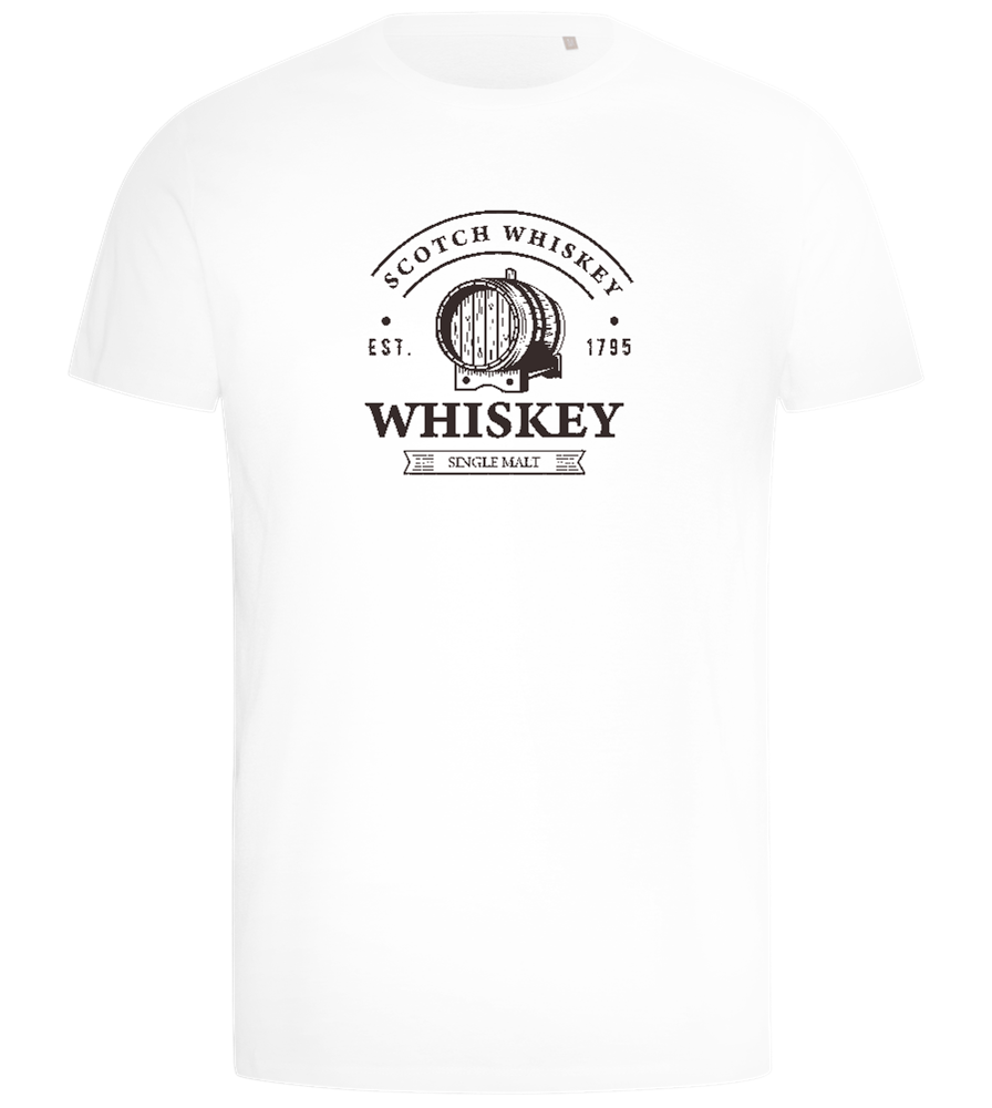 Scotch Whiskey Design - Comfort men's t-shirt_WHITE_front