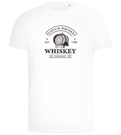 Scotch Whiskey Design - Comfort men's t-shirt_WHITE_front