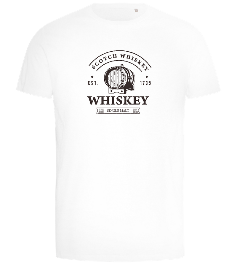 Scotch Whiskey Design - Comfort men's t-shirt_WHITE_front