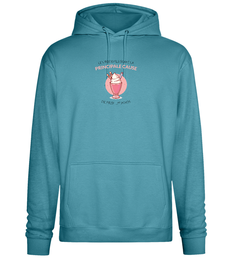 Cause For Weight Gain Design - Premium Essential Unisex Hoodie_POOL BLUE_front