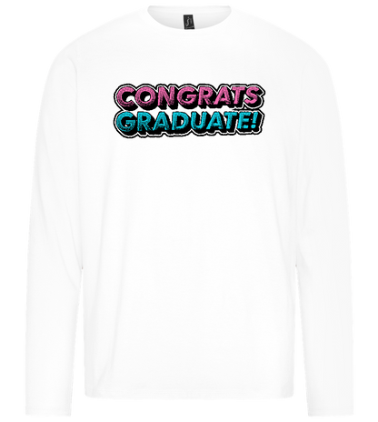 Congrats Graduate Design - Premium men's long sleeve t-shirt_WHITE_front