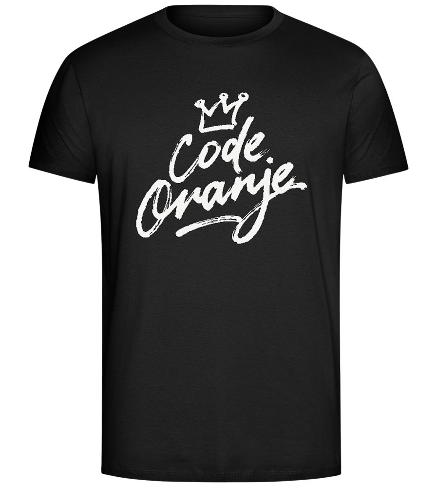 Code Oranje Design - Comfort Unisex T-Shirt_DEEP BLACK_front