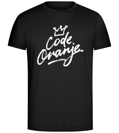 Code Oranje Design - Comfort Unisex T-Shirt_DEEP BLACK_front