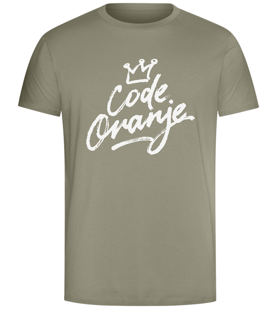 Code Oranje Design - Comfort Unisex T-Shirt_KHAKI_front