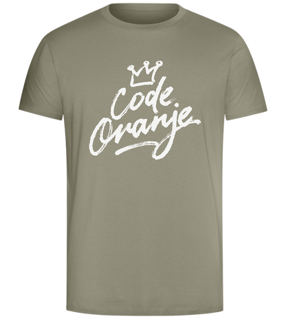 Code Oranje Design - Comfort Unisex T-Shirt_KHAKI_front