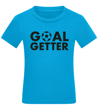 Goal Getter Design - Comfort kids fitted t-shirt_TURQUOISE_front