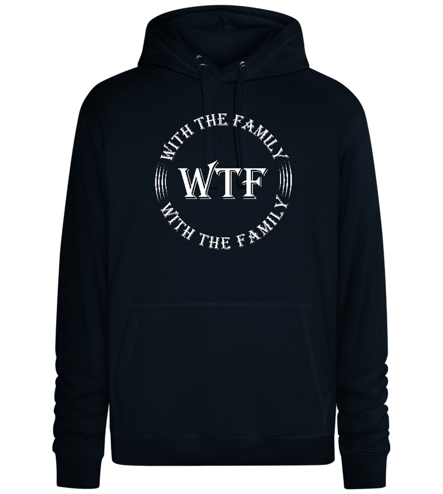 With The Family Design - Premium unisex hoodie_BLACK_front