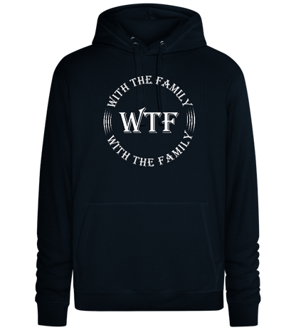 With The Family Design - Premium unisex hoodie_BLACK_front