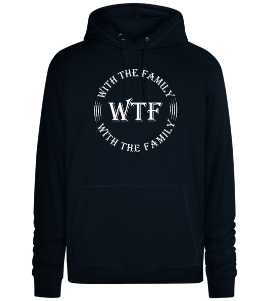 With The Family Design - Premium unisex hoodie_BLACK_front