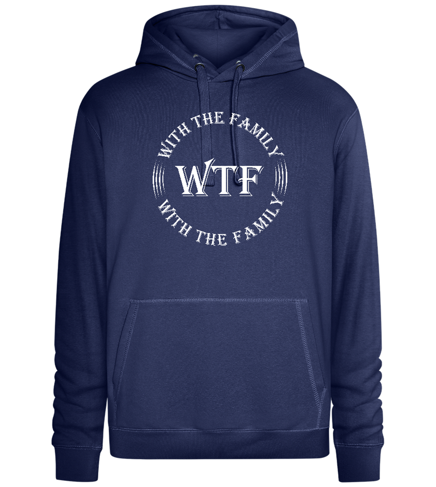 With The Family Design - Premium unisex hoodie_DENIM CHINA_front