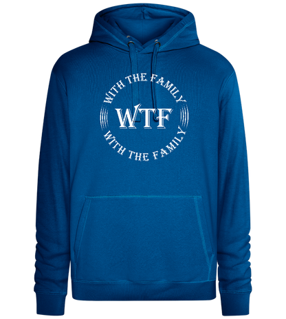 With The Family Design - Premium unisex hoodie_ROYAL_front