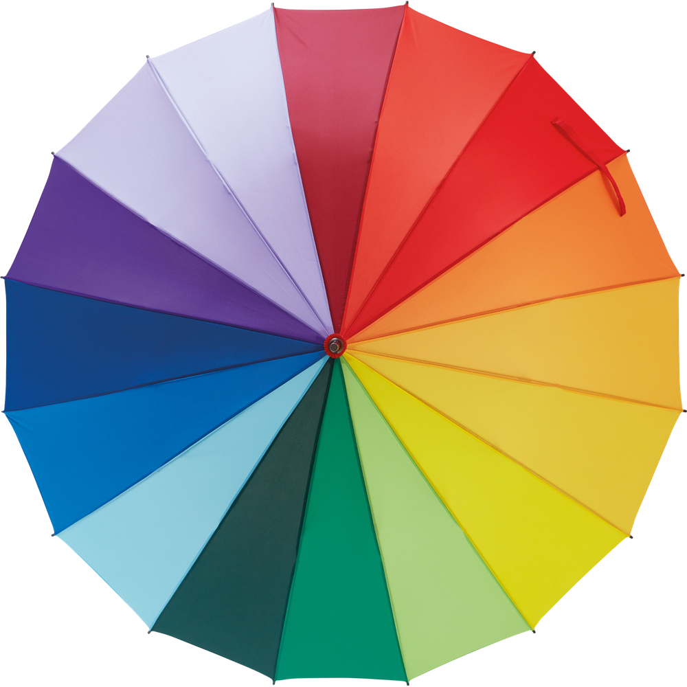 Rainbow 16-Panel Umbrella_MULTICOLOUR_front