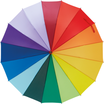 Rainbow 16-Panel Umbrella_MULTICOLOUR_front