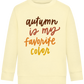 My Favorite Color is Autumn Design - Comfort Kids Sweater_AMARELO CLARO_front