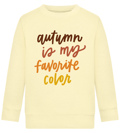 My Favorite Color is Autumn Design - Comfort Kids Sweater_AMARELO CLARO_front