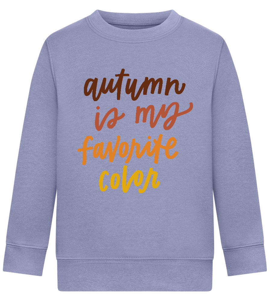 My Favorite Color is Autumn Design - Comfort Kids Sweater_BLUE_front