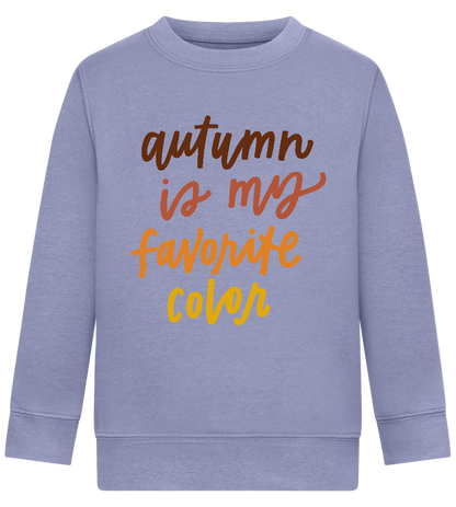 My Favorite Color is Autumn Design - Comfort Kids Sweater_BLUE_front