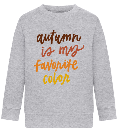 My Favorite Color is Autumn Design - Comfort Kids Sweater_ORION GREY II_front