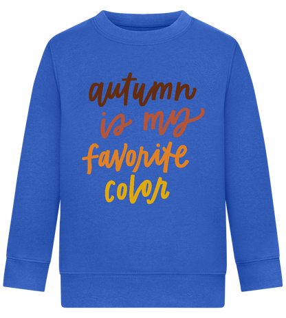 My Favorite Color is Autumn Design - Comfort Kids Sweater_ROYAL_front