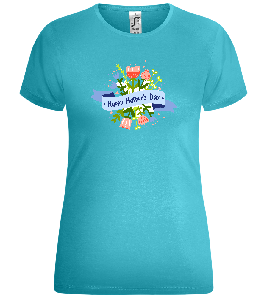 Mother's Day Flowers Design - Comfort women's t-shirt_HAWAIIAN OCEAN_front