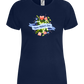 Mother's Day Flowers Design - Comfort women's t-shirt_MARINE_front