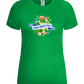 Mother's Day Flowers Design - Comfort women's t-shirt_MEADOW GREEN_front