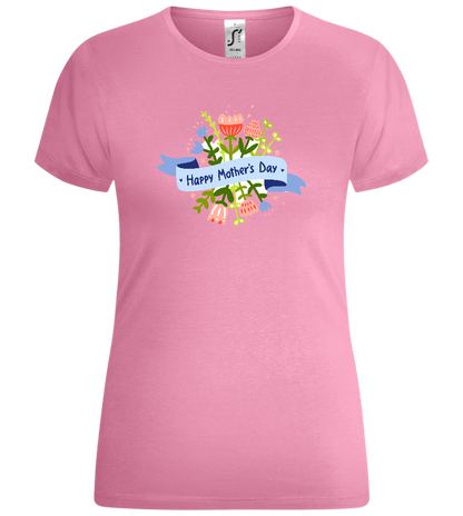 Mother's Day Flowers Design - Comfort women's t-shirt_PINK ORCHID_front