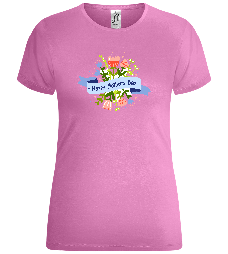 Mother's Day Flowers Design - Comfort women's t-shirt_PINK ORCHID_front