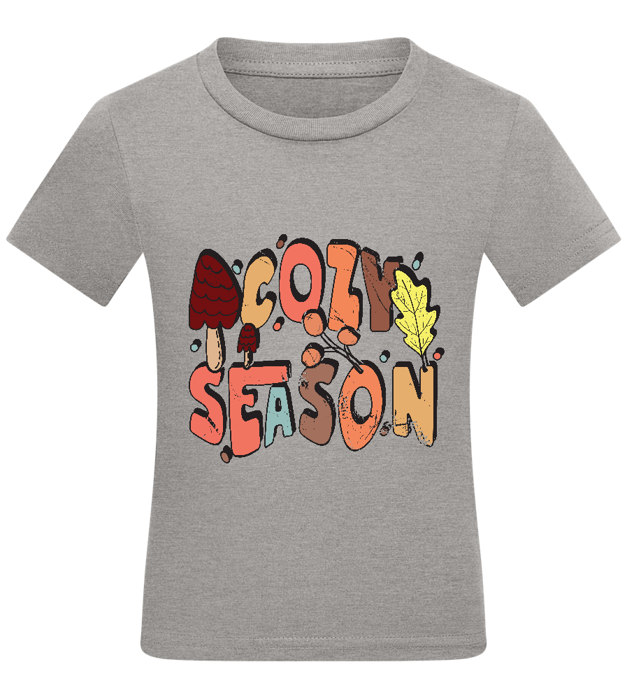 Cozy Season Design - Comfort kids fitted t-shirt_ORION GREY_front