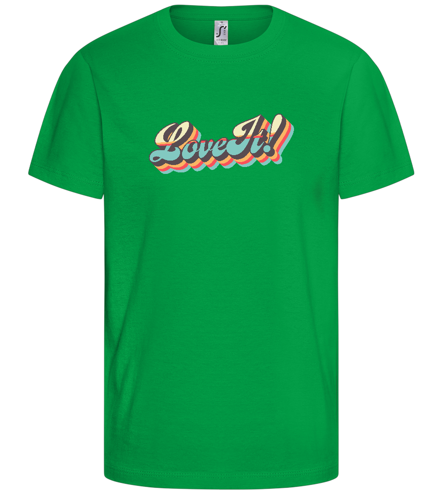 Love It! Design - Basic kids t-shirt_MEADOW GREEN_front