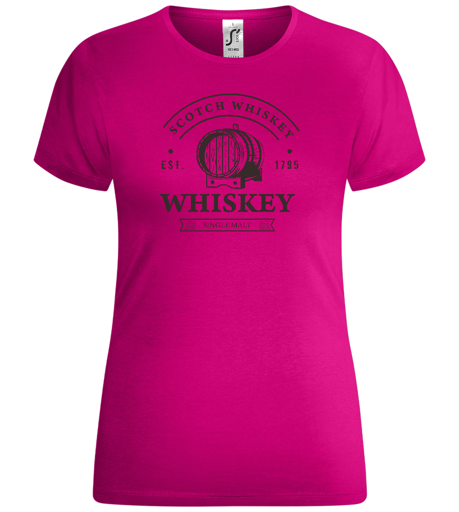 Scotch Whiskey Design - Comfort women's t-shirt_FUCHSIA_front