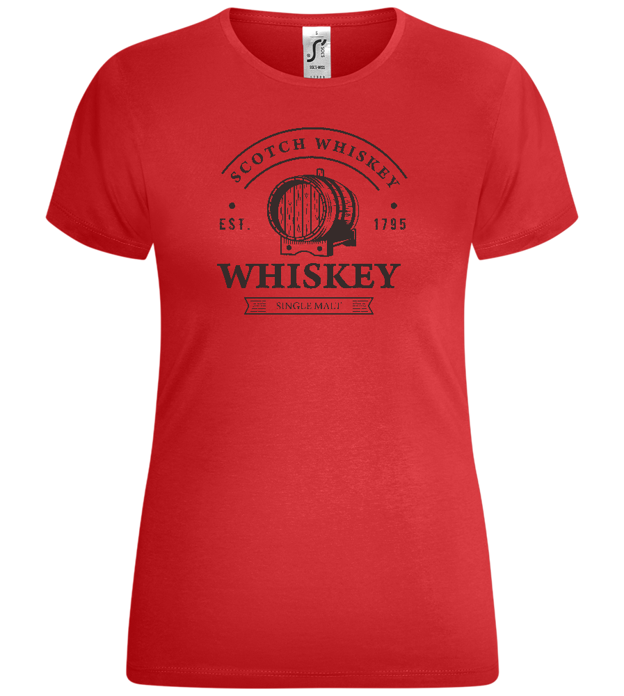 Scotch Whiskey Design - Comfort women's t-shirt_RED_front