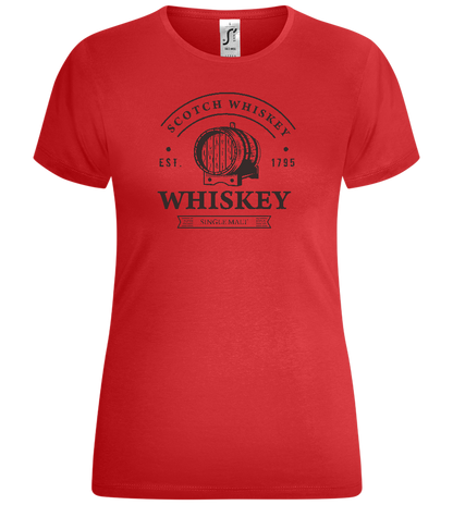 Scotch Whiskey Design - Comfort women's t-shirt_RED_front