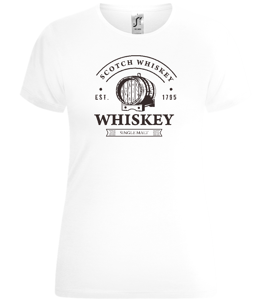 Scotch Whiskey Design - Comfort women's t-shirt_WHITE_front