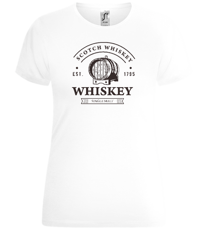 Scotch Whiskey Design - Comfort women's t-shirt_WHITE_front