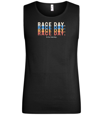 Best Day of the Week Design - Basic men's tank top_DEEP BLACK_front