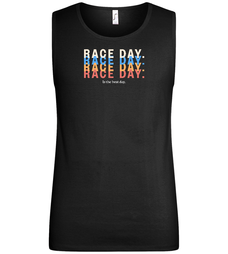 Best Day of the Week Design - Basic men's tank top_DEEP BLACK_front