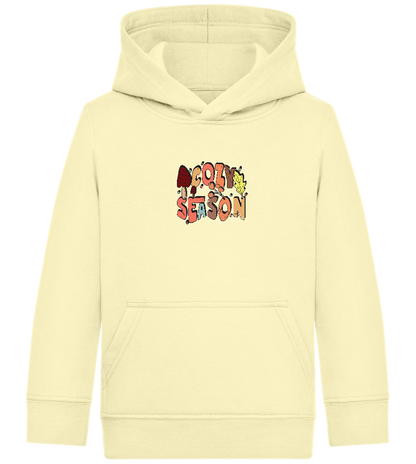 Cozy Season Design - Comfort Kids Hoodie_AMARELO CLARO_front