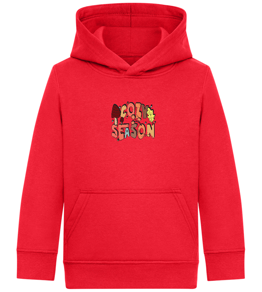 Cozy Season Design - Comfort Kids Hoodie_BRIGHT RED_front