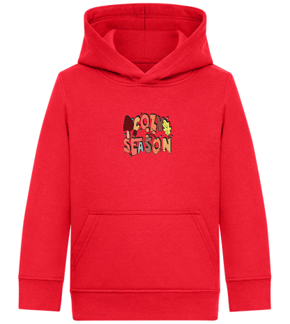 Cozy Season Design - Comfort Kids Hoodie_BRIGHT RED_front