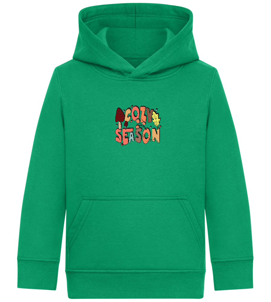 Cozy Season Design - Comfort Kids Hoodie_MEADOW GREEN_front