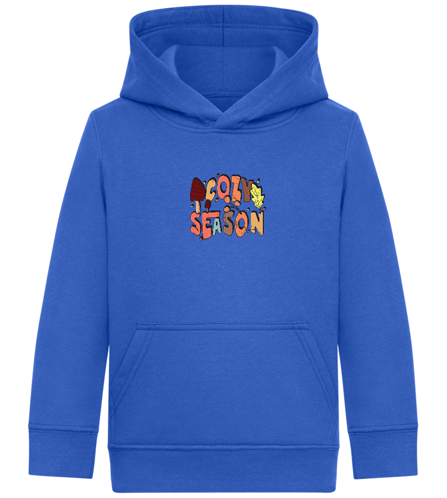 Cozy Season Design - Comfort Kids Hoodie_ROYAL_front