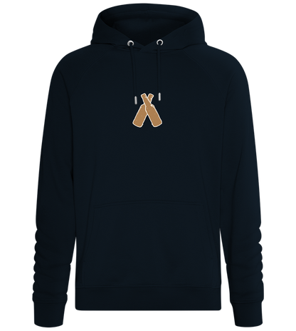 Two Beer Bottles Design - Comfort unisex hoodie_BLACK_front